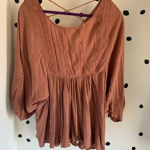 American Eagle peasant top